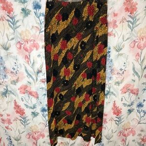 Vintage Floral Patterned Women's Skirt